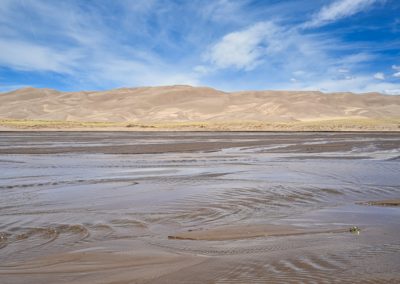 2022-06-04 USA Colorado Great Sand Dunes National Park creek national park dunes sand watet river