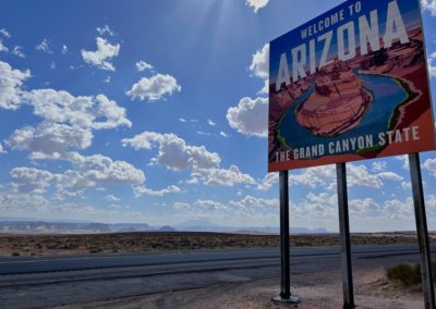 2022-06-19 USA Arizona Welcome sign Grand Canyon State state