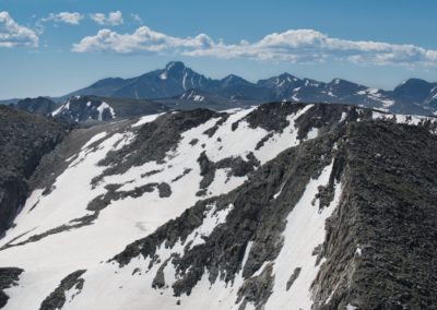2022-06-28 USA Colorado Rocky Mountain National Park Mount Ida landscape hike mountains trail rocks summit peak peaks snow Longs Peak