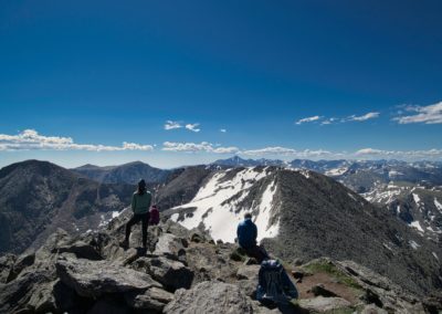 2022-06-28 USA Colorado Rocky Mountain National Park Mount Ida Hike hike trail landscape summit mountains hikers