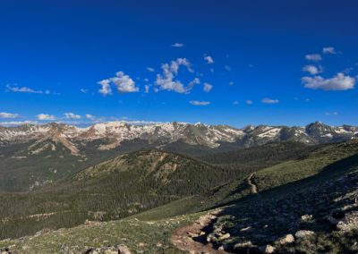 2022-06-28 USA Colorado Rocky Mountain National Park Mount Ida landscape hike mountains trail rocks tundra trees pine greens