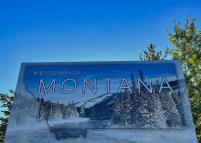 2022-07-12 USA Montana Welcome Sign Welcome to Montana