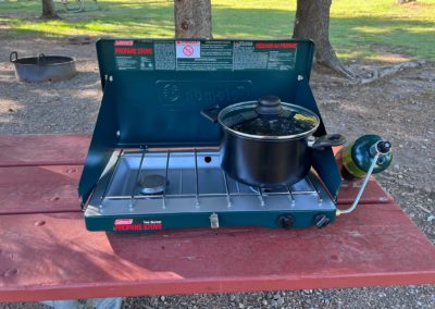 2022-07-14 USA Montana Glacier National Park propane stove coleman picnic