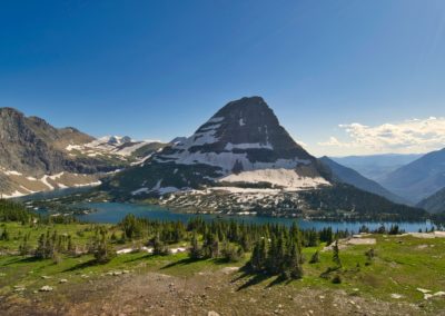 2022-07-23 USA Montana Glacier National Park Hidden Lake Hike landscape mountains greens lake