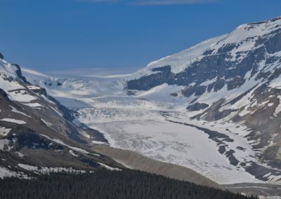 2019-05-29 Canada Alberta Jasper National Park Icefields Parkway Promenade des Glaciers Highway 93 Autoroute 93 scenic road Rocky Mountains nature landscape Wilcox Pass Trail hike Athabasca glacier snow