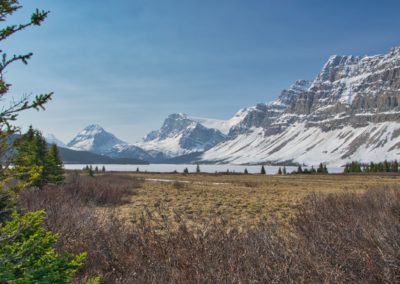 2019-05-28 Canada Alberta Banff National Park Icefields Parkway Promenade des Glaciers scenic road nature landscape mountains forest Bow Lake water