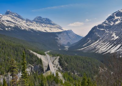 2019-05-28 Canada Alberta Banff National Park Icefields Parkway Promenade des Glaciers scenic road nature landscape mountains forest road roadtrip trip