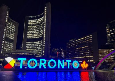 2022-10-05 Canada Ontario Toronto city urban buildings night letters