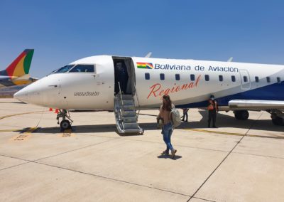 2022-11-07 Bolivia flight plane view Sucre La Paz altiplano Boliviana de Aviacion
