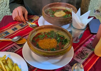 2022-10-30 Bolivia Potosi Potosí Restaurante Tambo Senorial Kalapurka restaurant meal traditional bolivian soup