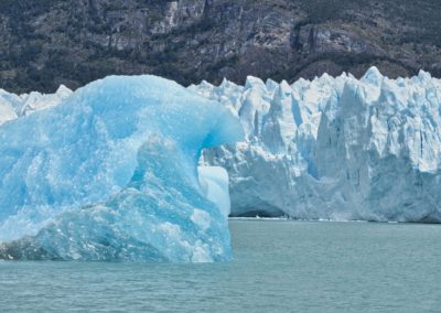 2022-12-11 Argentine Patagonie El Calafate Parc National Los Glaciares Excursion en bateau sur le Lac Argentino Glacier Perito Moreno montagnes lac forêt iceberg blue